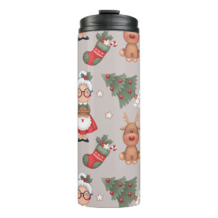 Termo Venado y Navidades vibran con muñeco de nieve