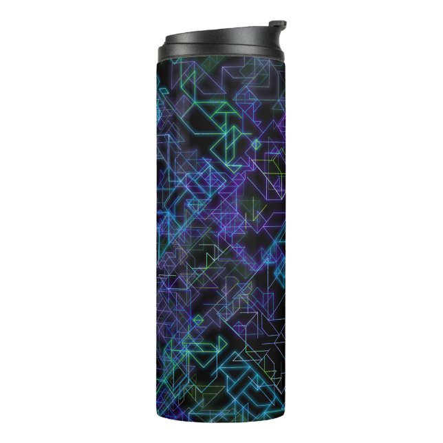 Termo venas cibernéticas - azul y verde: (Rotado hacia la izquierda)