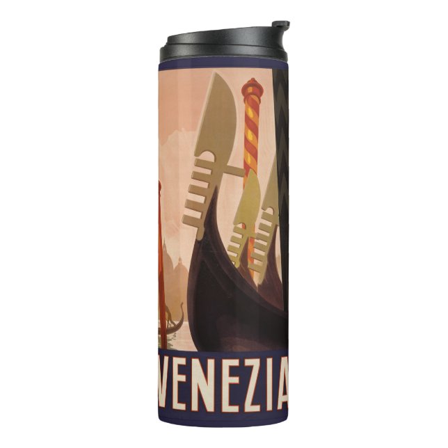 Termo Venecia Venecia Italia vintage viajar tumbler (Rotado hacia la izquierda)