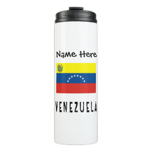 Termo Venezuela Bandera Venezolana Nombre Personalizado 