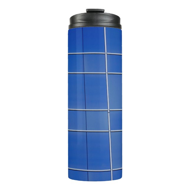 Termo Ventanales de cristal azul y blanco (Anverso)