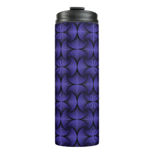 Termo Ventilador de vieira 3D geométrico gráfico Púrpura