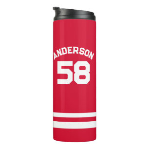 Termo Ventilador Red Custom Name & Number Sports
