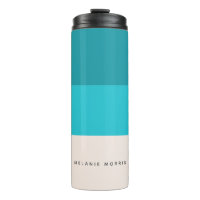 Verano Aqua Blue Beach Vibe Strip Horizontal