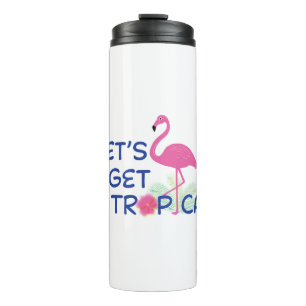 Termo Verano de Lets-get-Tropical-Pink-Flamingo