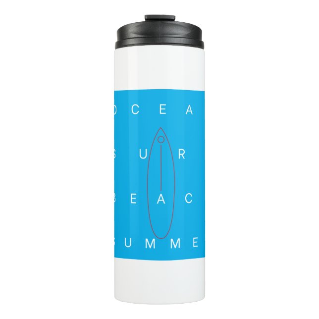 TERMO VERANO DE PLAYA DE SURF OCEAN (Anverso)