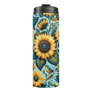 Termo Verano/girasol/ave