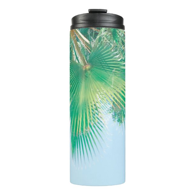 Termo Verano Vibes Palm Tree deja verde pálido (Anverso)