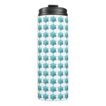 Verde azul gradiente, Tumbler de copas de nieve de