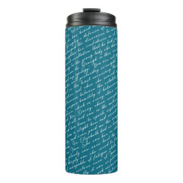 Termo Verde azulada Jane Austen Orgullo Prejudice Holfie