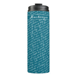 Termo Verde azulada Jane Austen Orgullo Prejudice Holfie