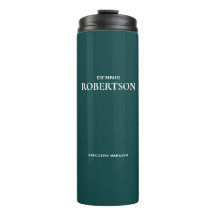 Verde azulado empresarial simple y personalizado