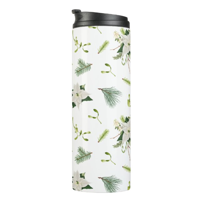 Termo Verde Blanco Floral Suave y Elegante (Rotado hacia la derecha)