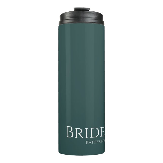 Termo Verde esmeralda y novia blanca- (Anverso)