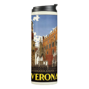 Termo Verona Italia vintage travel tumbler