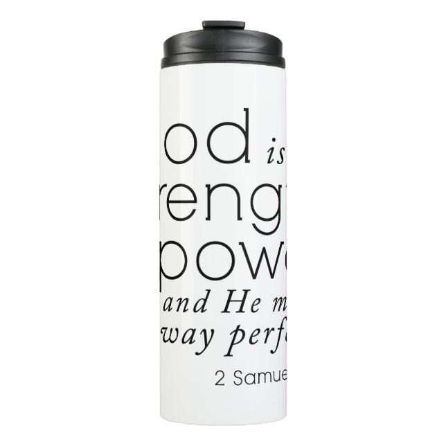 Termo Verso de la Biblia: Dios es mi don cristiano (Anverso)