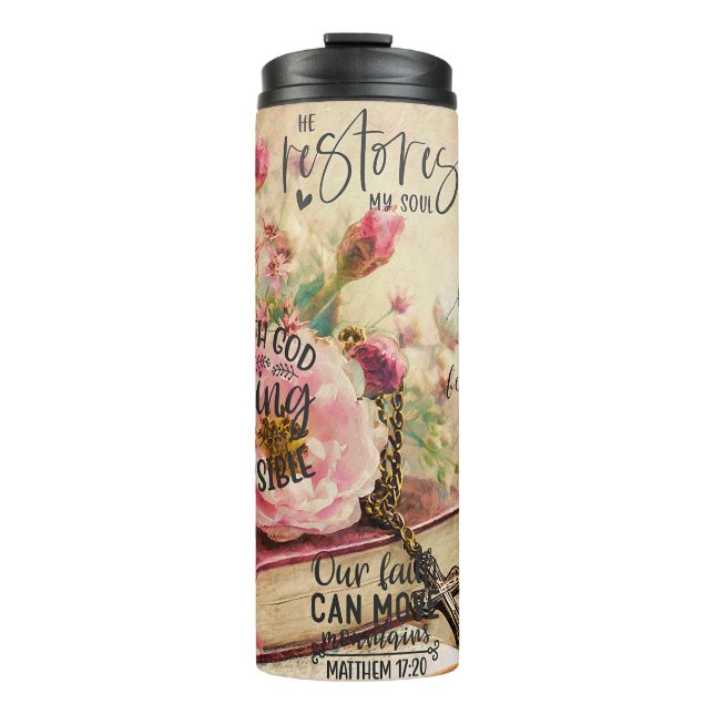 Termo Versos de la biblia floral (Anverso)