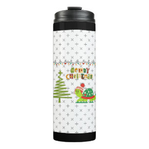 Termo Vestido de línea A de tortuga navidades
