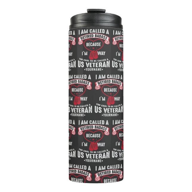 Termo Veterano soldado retirado de Humor de Estados Unid (Anverso)