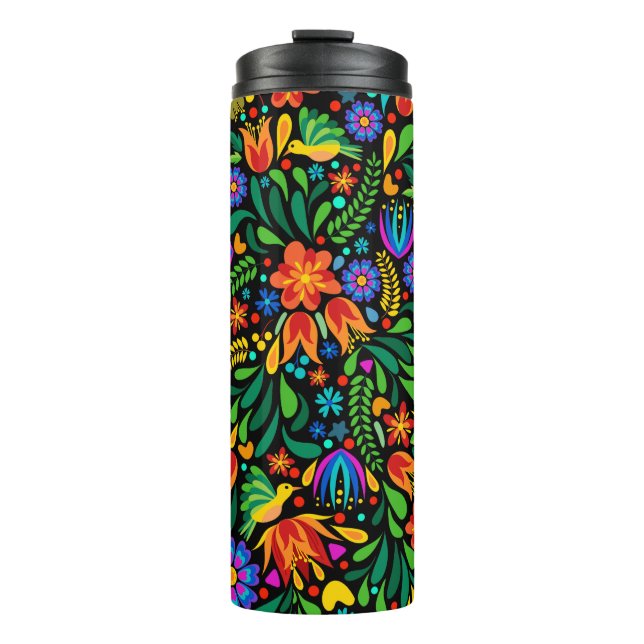 Termo Viaje de patrones florales (Anverso)