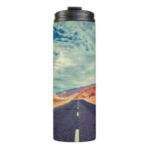 Termo Viaje estilo hipster con efecto retro vintage