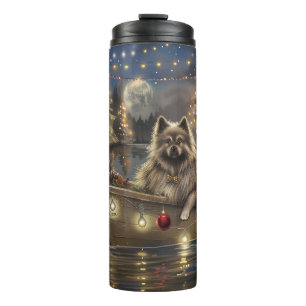 Termo Viaje Festivo de Navidad Keeshond