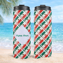 Termo Viaje Personalizado a México en Taza con Azulejos