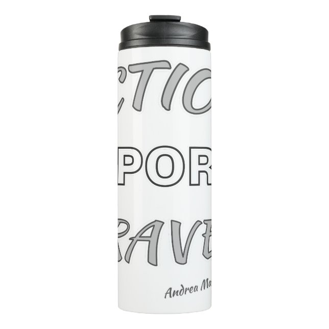 Termo Viajes deportivos de acción (Anverso)