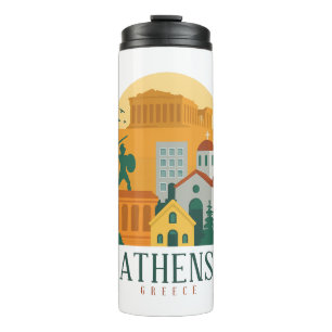 Termo Viajes Vintage Atenas Greece - Parthenon