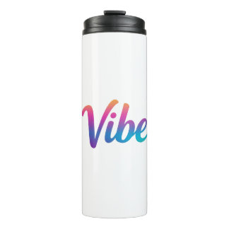 Termo Vibe Rainbow Gradient Script Thermal Tumbler