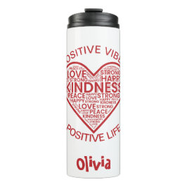 Termo Vibes positivas de vida positiva Tumbler térmico