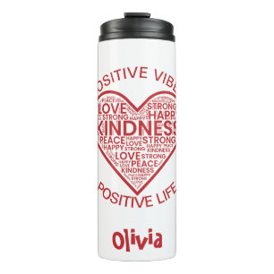 Termo Vibes positivas de vida positiva Tumbler térmico