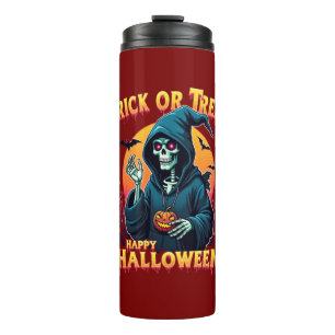 Termo Vibraciones espeluznantes de Halloween: Esqueleto