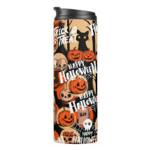 Vibraciones espeluznantes de Halloween lindas y at