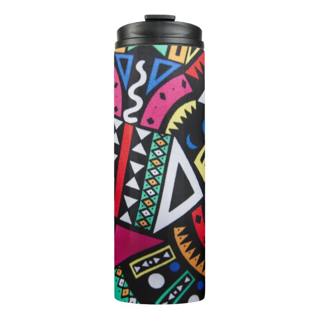 Termo Vibrant Afro-Centric Geometric Pattern – Bold Trib (Anverso)