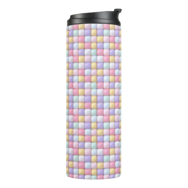 Termo Vibrant Candy Pattern | Pastel Bubble Gum (Rotado hacia la izquierda)