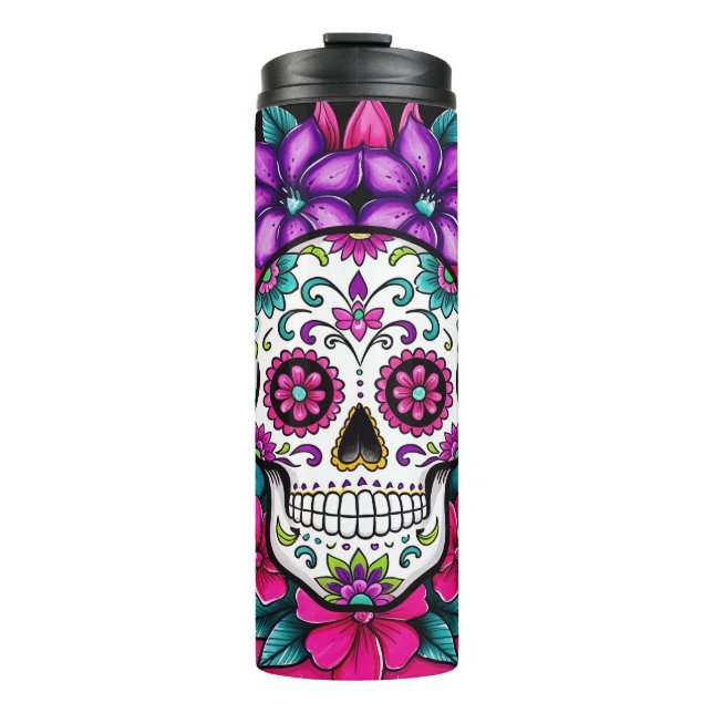 Termo Vibrant Sugar Skull (Anverso)