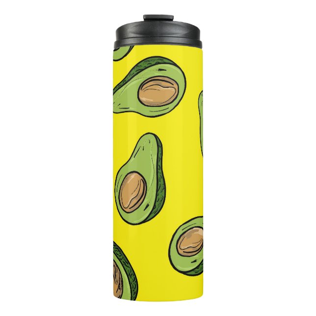 Termo Vibrant Yellow Fruit Illustration - Insulated  (Anverso)