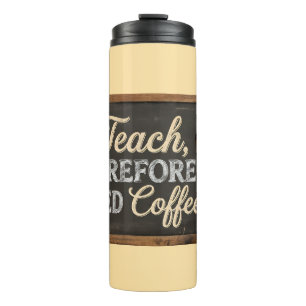 Termo Vida de maestro pizarra café