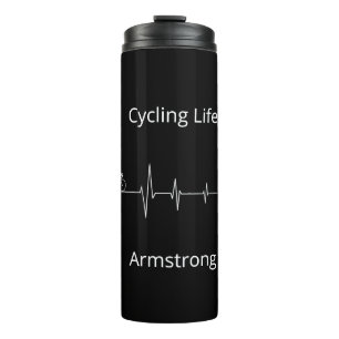 Termo Vida en bicicleta, personalizable latido