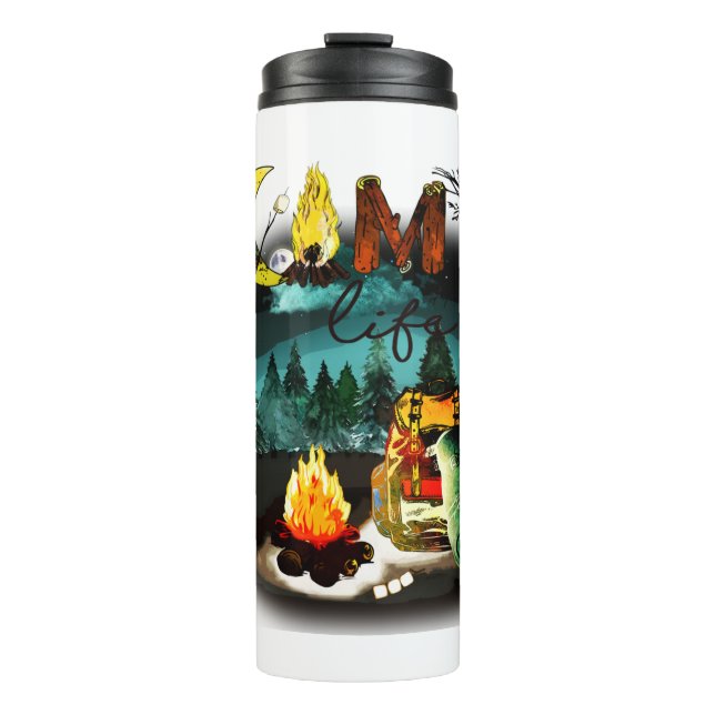 Termo Vida en el campamento - Camping Nature Senderismo  (Anverso)