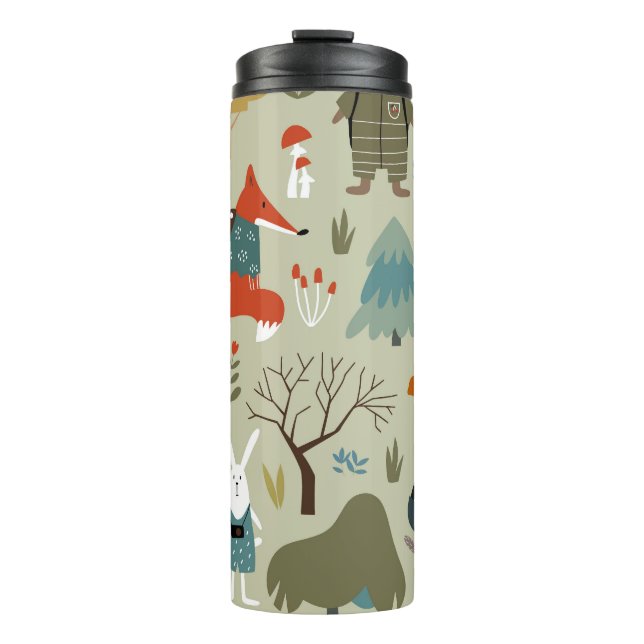 Termo Vida silvestre en Taiga: Patrón de niños de época (Anverso)