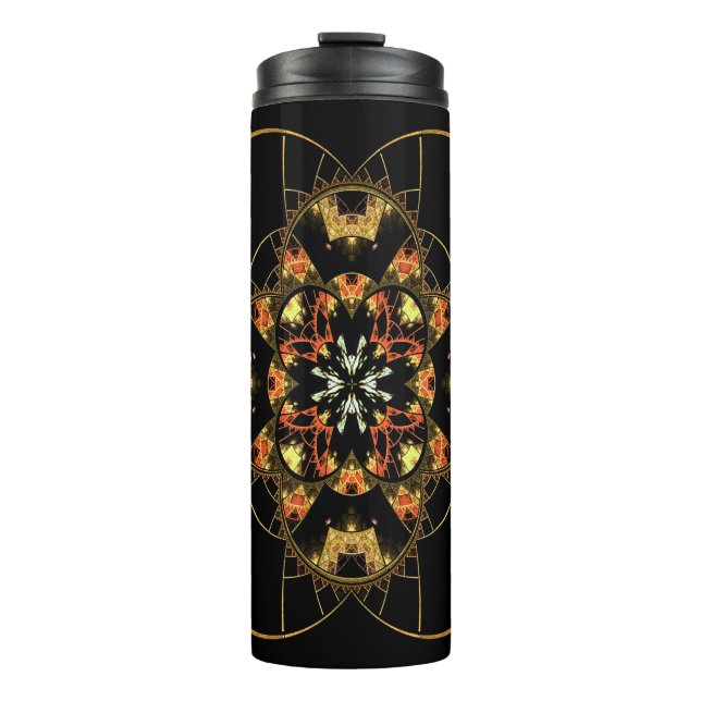 Termo vidrio emplomado ornado fractal (Anverso)