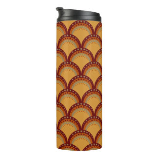 Termo Vieiras con puntos, borgoña, óxido, albaricoque, T