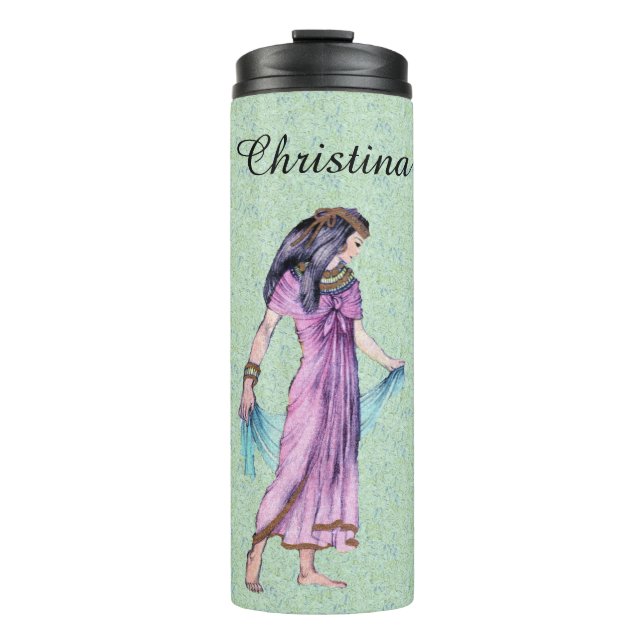 Termo Viejo tiempo Egipto Lady Gold Headpiece Purple Ves (Anverso)