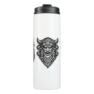 Termo Viking, Dragón y Doncella Escudo: Tinta Mítica Nór