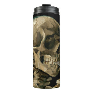 Termo Vincent van Gogh - Calavera con cigarrillo en llam
