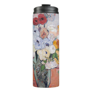 Termo Vincent van Gogh - Jarrón con rosas y anémonas