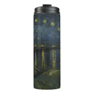 Termo Vincent van Gogh - Noche estrellada en el Ródano