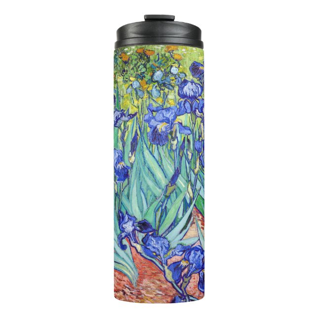 Termo Vincent Van Gogh pintando Irises (Anverso)